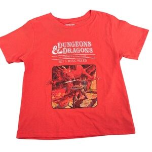 NWT Red Dungeons & Dragons Graphic T-Shirt Junior Size Small